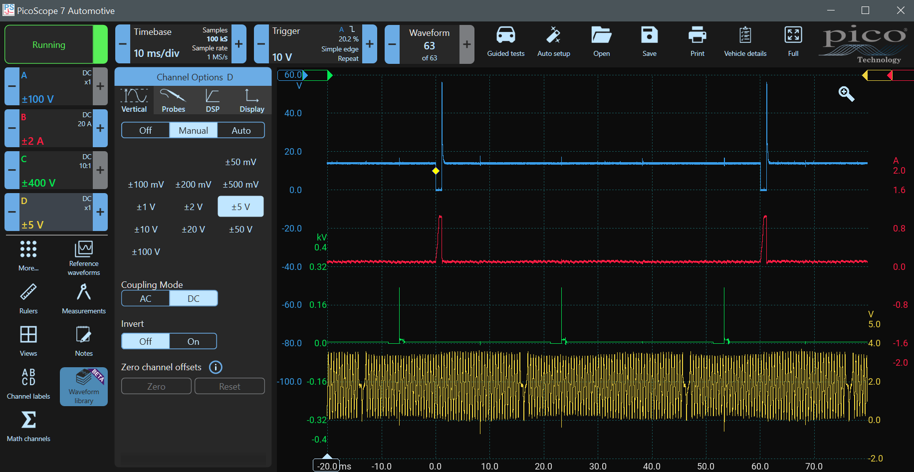 PicoScope Demo Device Crank Sensor added