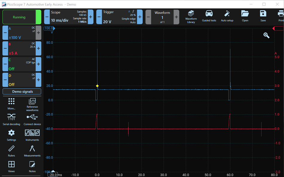 PicoScope 7 Startup Display